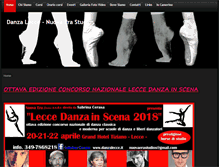 Tablet Screenshot of danzalecce.it